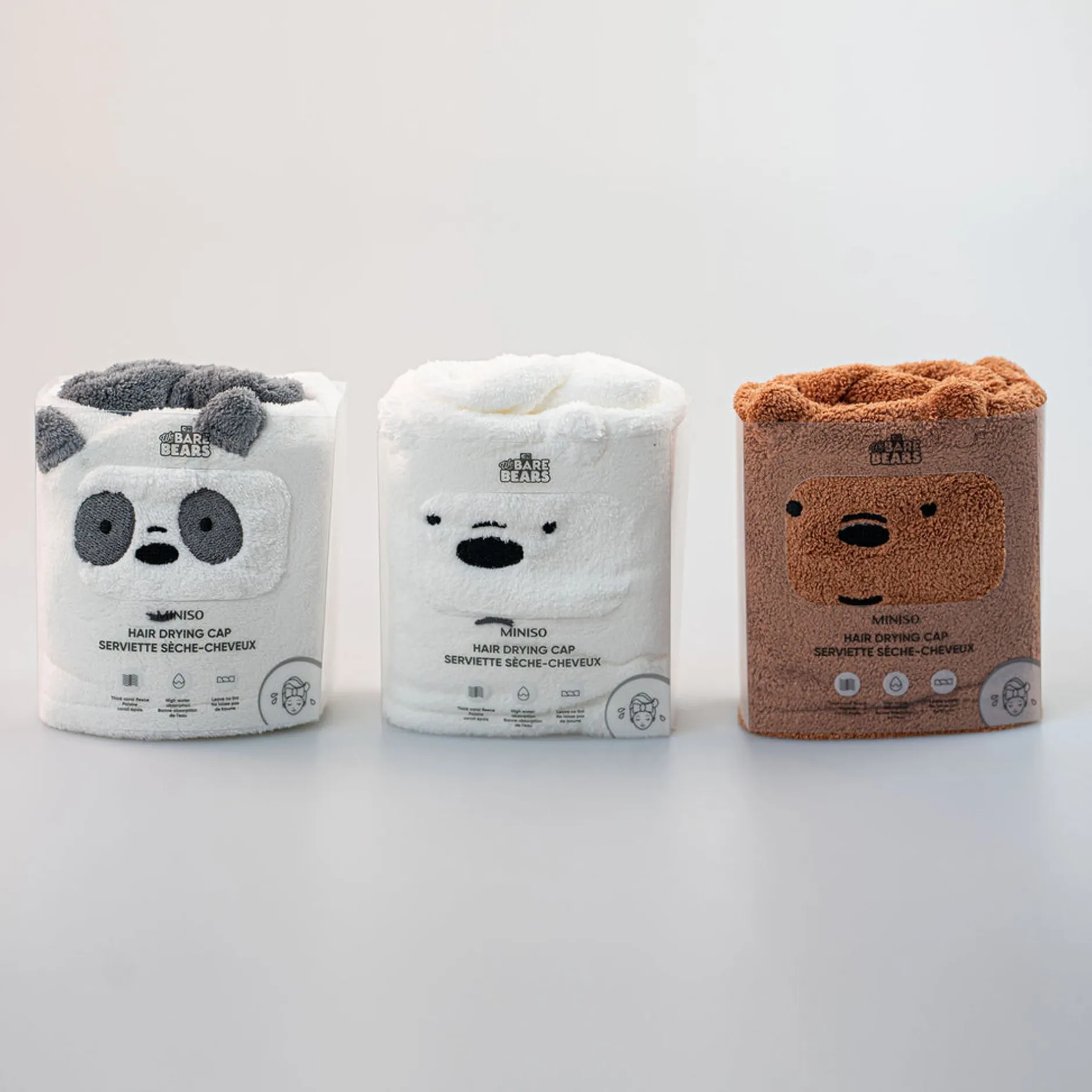 Sale MINISO Asciugamano Per Capelli We Bare Bears (1Pz)