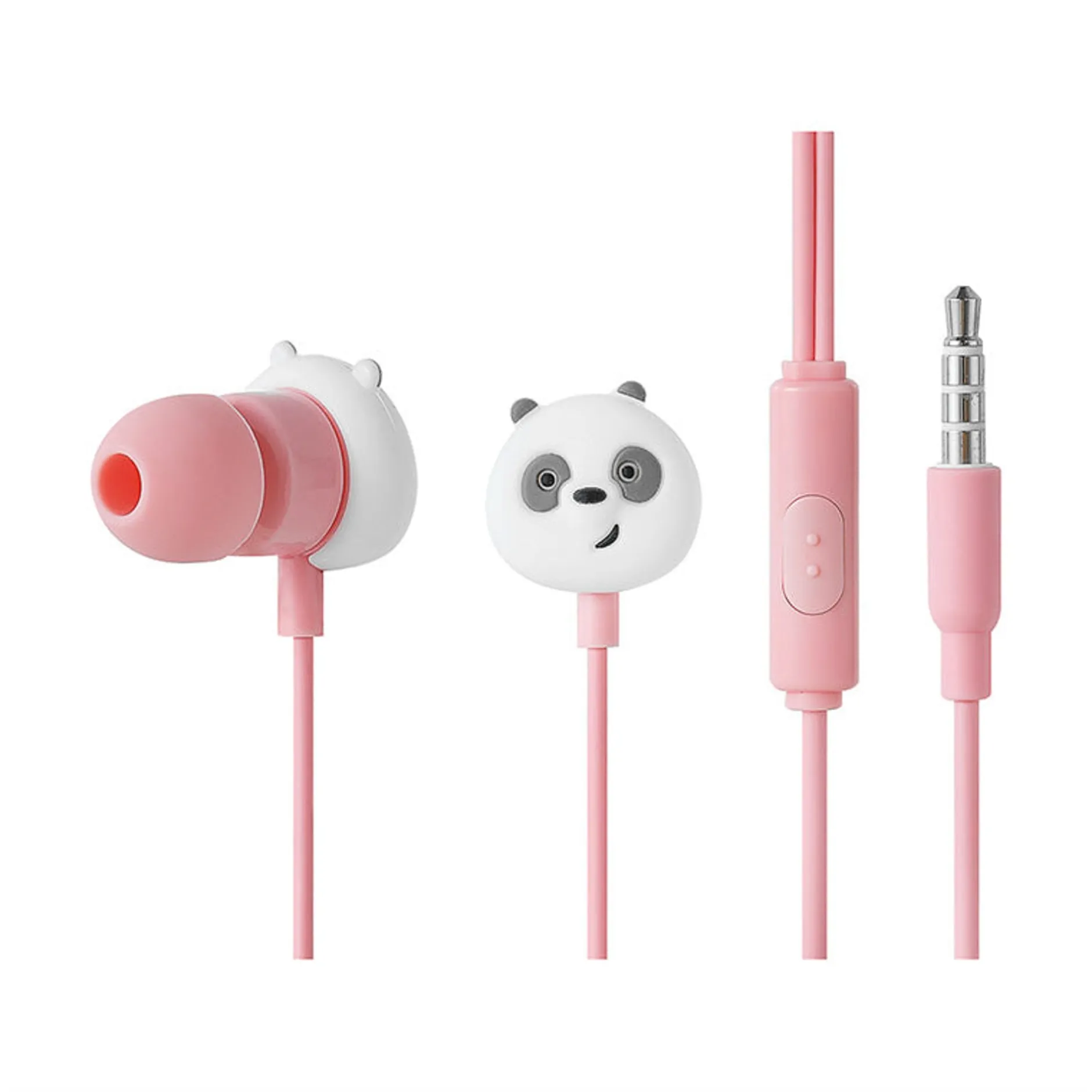 Online MINISO Auricolari Panda Di We Bare Bears Rosa