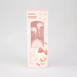 New MINISO Auricolari Rosa Hello Kitty