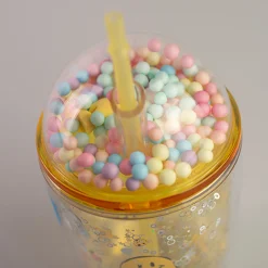 Clearance MINISO Bicchiere Con Cannuccia Collezione Smiley World