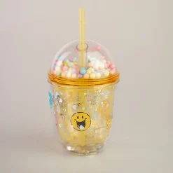 Online MINISO Bicchiere Con Cannuccia Collezione Smiley World