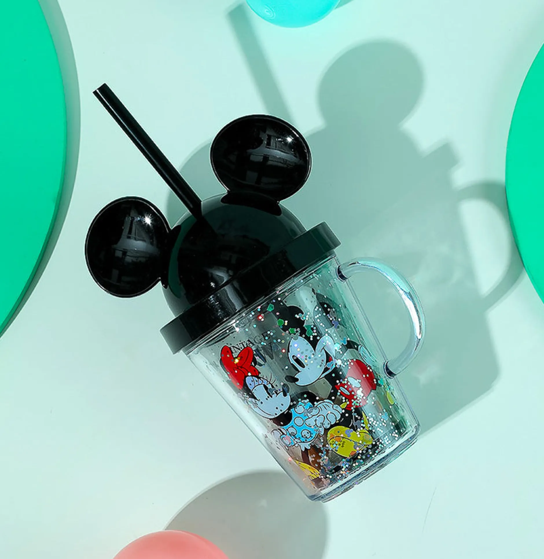 Best MINISO Borraccia Con Cannuccia Collezione Disney - (1Pz)