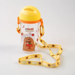 MINISO Borraccia We Bare Bears Con Tracolla - Grizzly