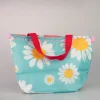 New MINISO Borsa Porta Pranzo Fantasia Fiori - Azzurro