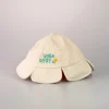 Hot MINISO Kids Bucket Hat A Forma Di Fiore Color Panna