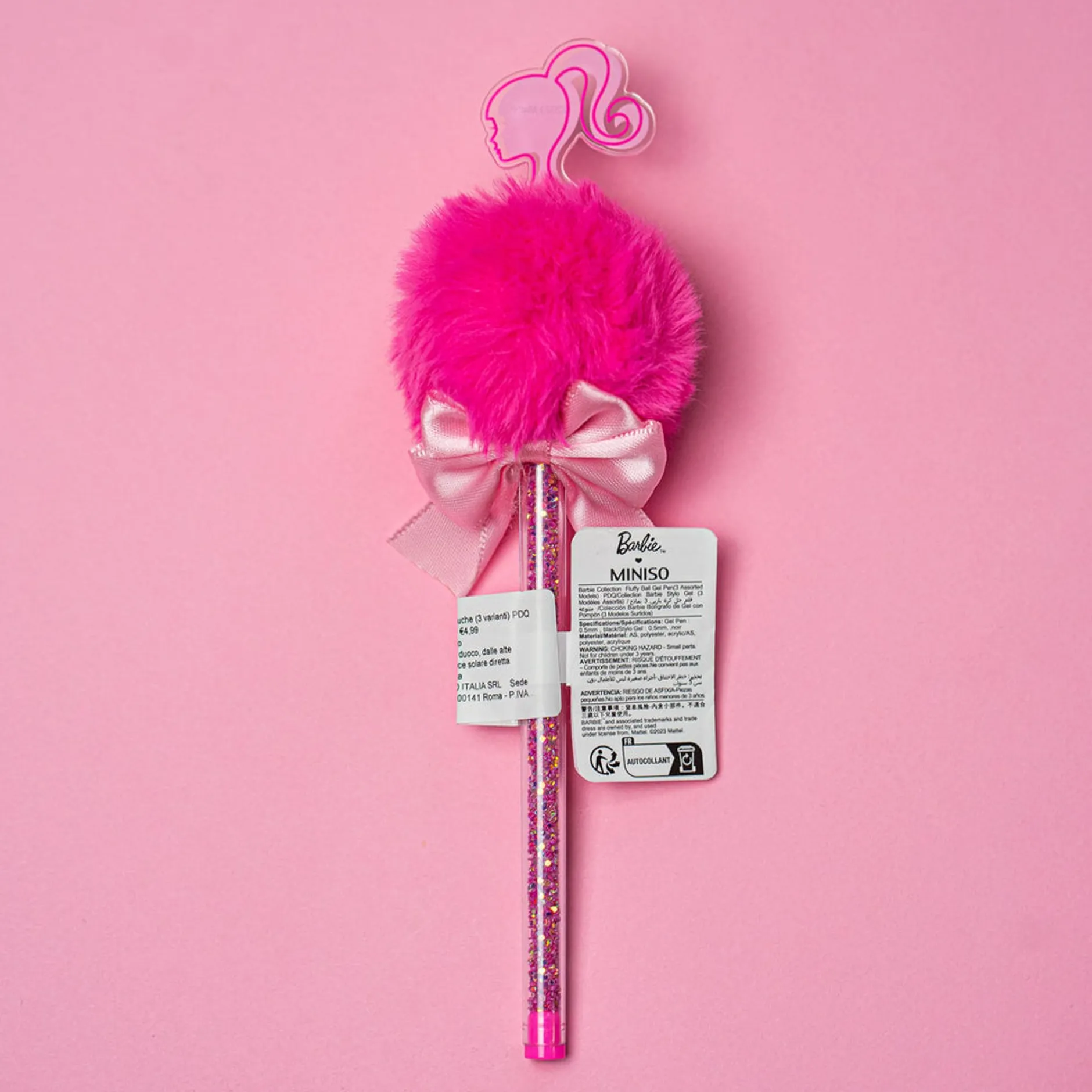 New MINISO Penna Gel Peluche Barbie (1Pz)