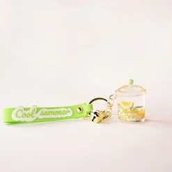 Clearance MINISO Portachiavi Cool Summer Drink - Verde (1Pz)