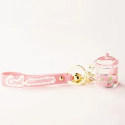 MINISO Portachiavi Cool Summer Drink - Rosa (1Pz)