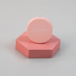 MINISO Pressed Powder - Pink Cube (02 Porcelain)