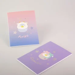 Outlet MINISO Quaderno Rilegato A Punto - Collezione Segni Zodiacali (A5) - (2Pz)