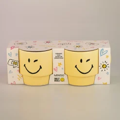 Outlet MINISO Set 2 Tazze - Collezione Smiley World (350Ml)