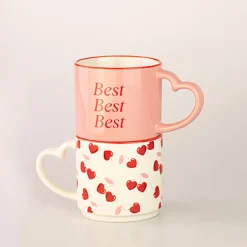 Best MINISO Tazza Con Manico A Cuore - (1Pz)