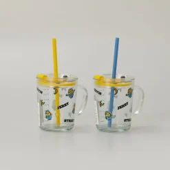Online MINISO Tazza In Vetro Con Cannuccia - Minions (1Pz) (400Ml)