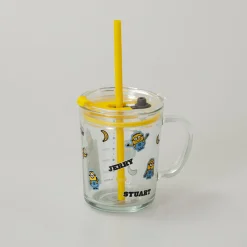 Online MINISO Tazza In Vetro Con Cannuccia - Minions (1Pz) (400Ml)